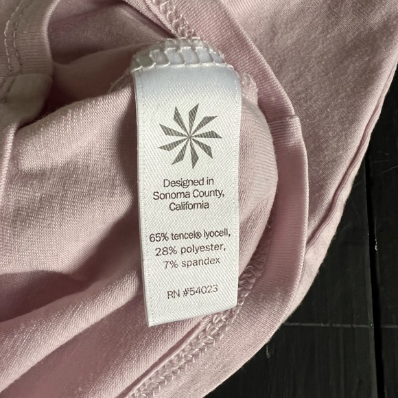 Athleta Soft front knot Pink Tee - Picture 7 of 8